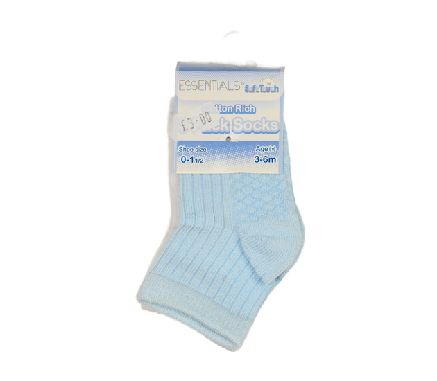 Nové ponožky modré, bílé a krémové 3 páry 