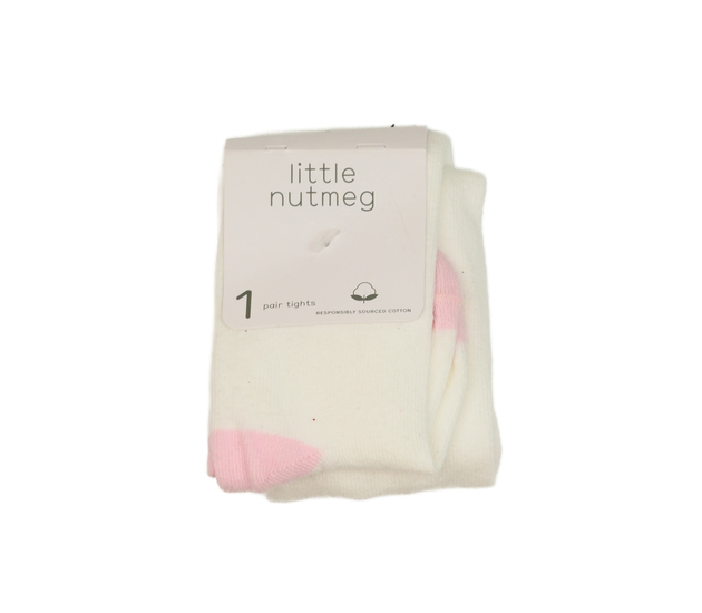 Nové bílo-růžové punčocháče Nutmeg