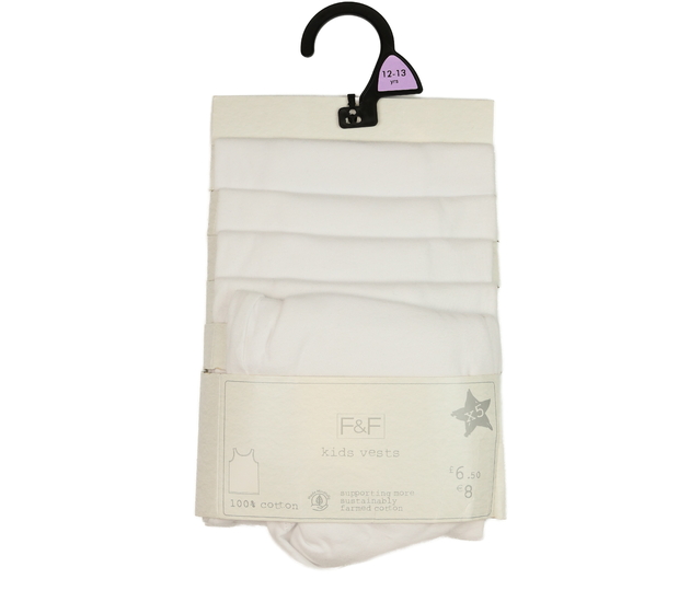 Nové bílé nátělníky 5 ks F&F