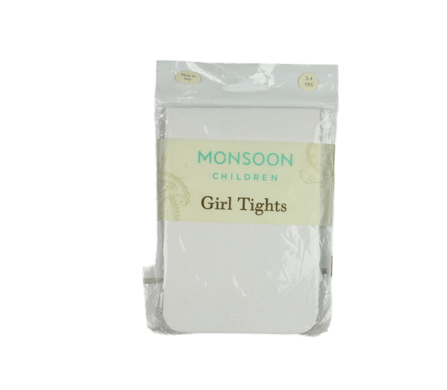 Nové bílé silonky s metalickým vláknem Monsoon