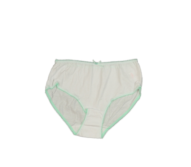 Nové bílé kalhotky se zelenkou krajkou George