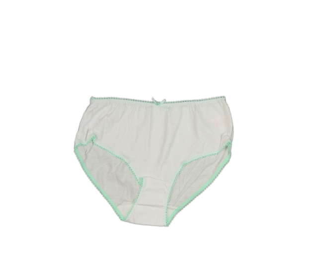 Nové bílé kalhotky se zelenkou krajkou George