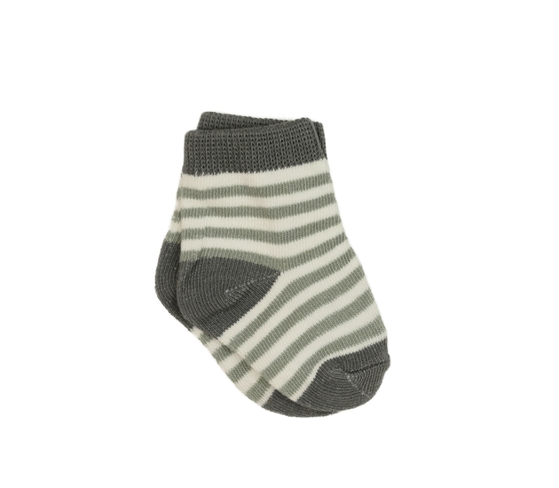 Nové bílo-šedé pruhované ponožky 