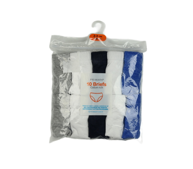 Nové melírované slipy 4 barvy 10 ks Primark