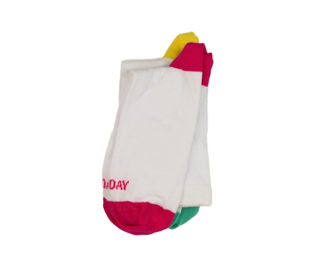 Nové bílé ponožky s dny v týdnu 3 páry EUR 30-35 