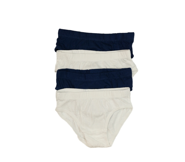 Nové slipy 4 ks - bílé a modré F&F