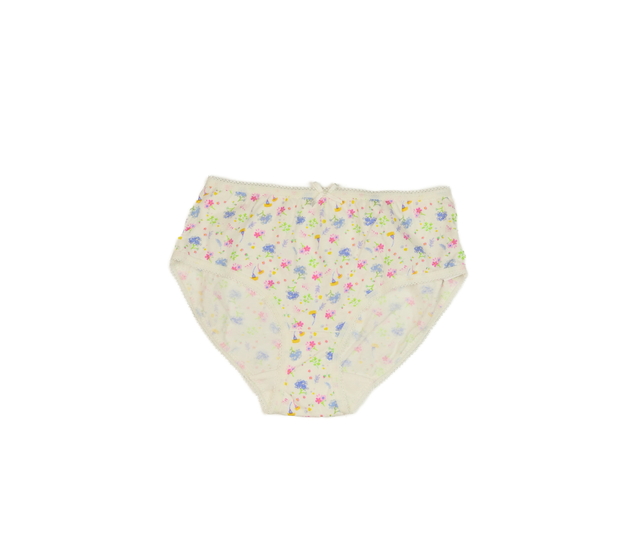 Nové bílé kalhotky s barevnými květinami George