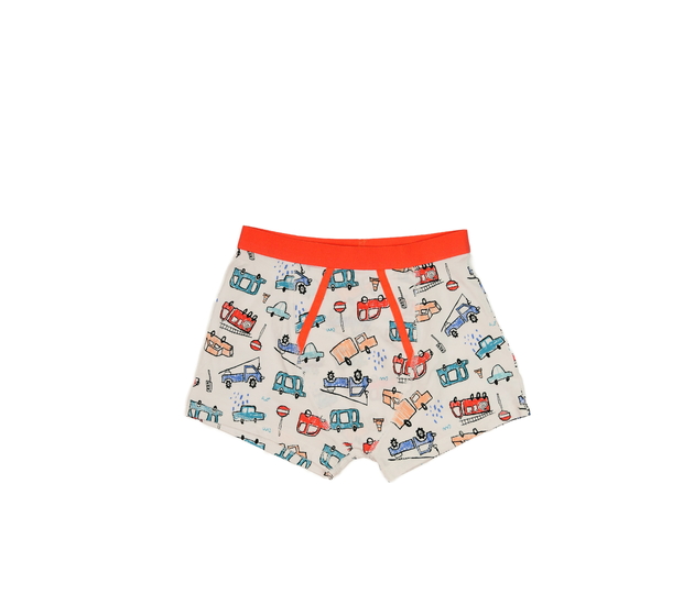 Nové bílé trenky s auty George