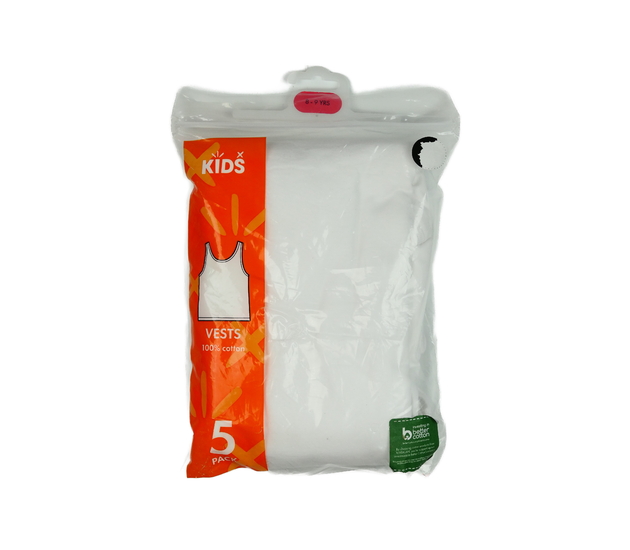 Nové bílé nátělníky 5 ks 