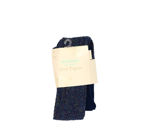 Nové tmavě modré lesklé punčocháče Monsoon 