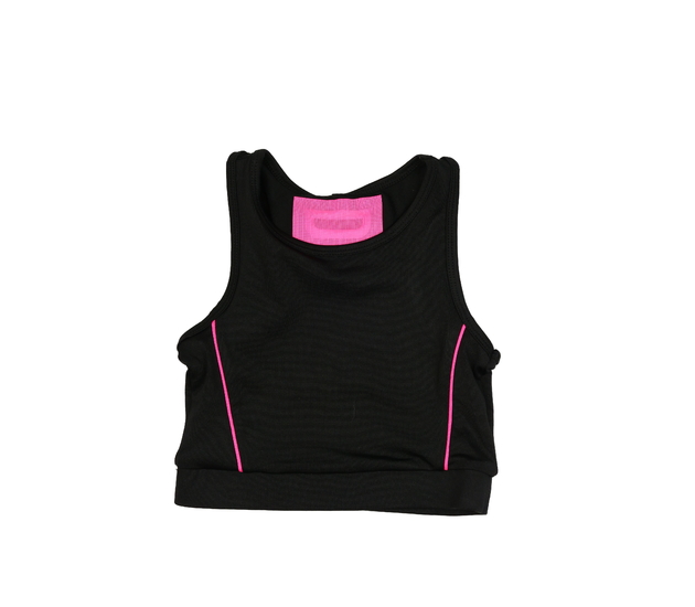 Černo-růžová sportovní podprsenka Tu