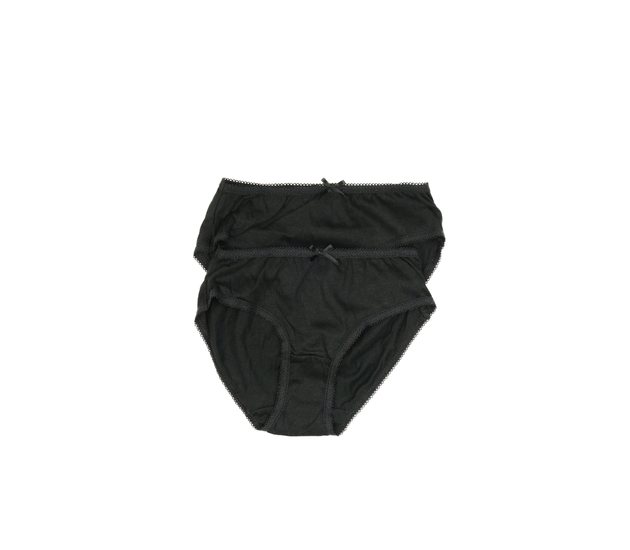 Nové černé kalhotky s mašličkou 2 ks George