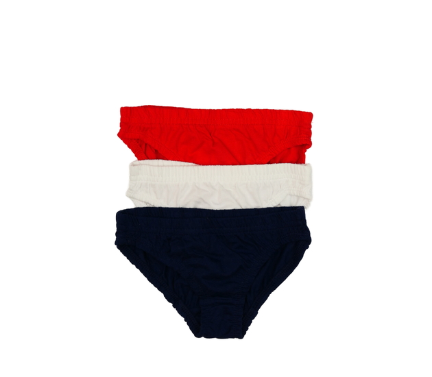 Nové jednobarevné slipy 3 ks Nutmeg