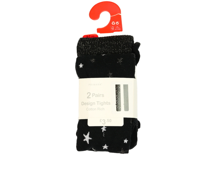 Nové černé punčocháče 2 ks Primark