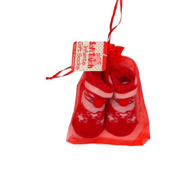 Nové červené baby ponožky v sáčku