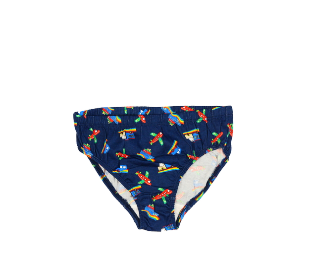 Nové modré slipy s dopravními prostředky George