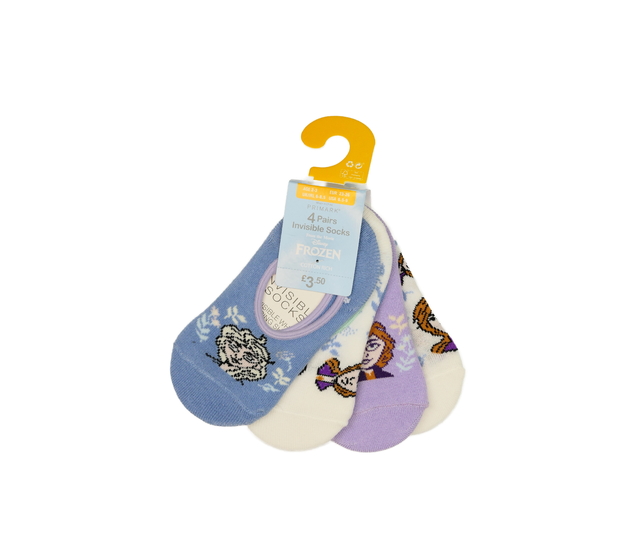 Nové neviditelné ponožky 4 páry EUR 23-26 Frozen P