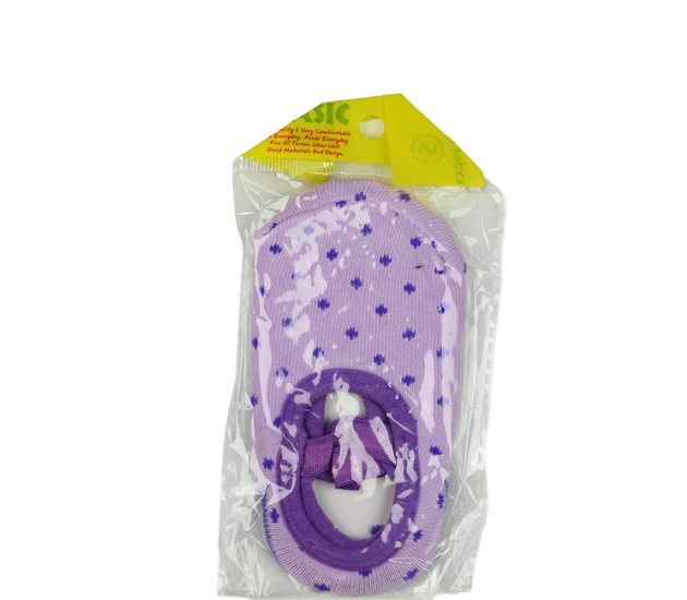 Nové fialové ponožky s gumičkou přes nárt