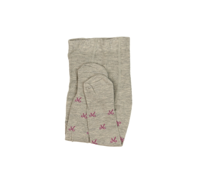 Nové šedé punčocháče s obrázkem mašlí