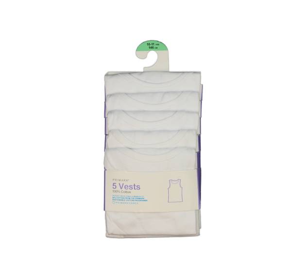 Nové bílé nátělníky 5 ks Primark 