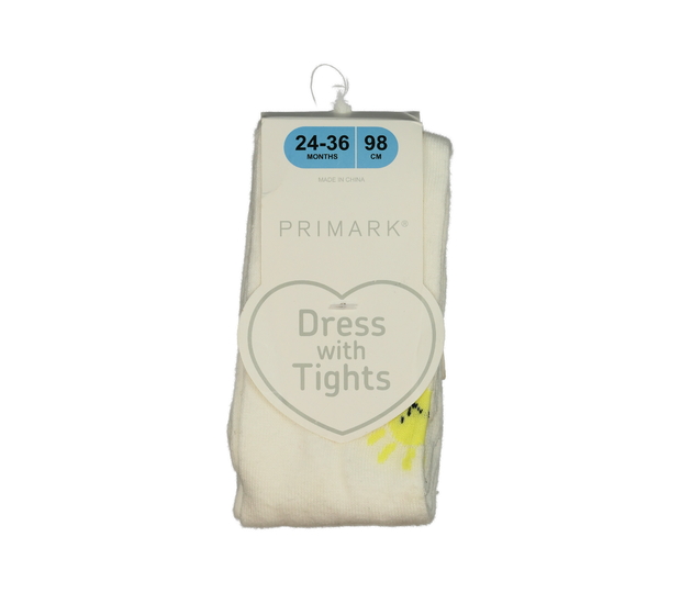 Nové bílé punčocháče se sluncem Primark 