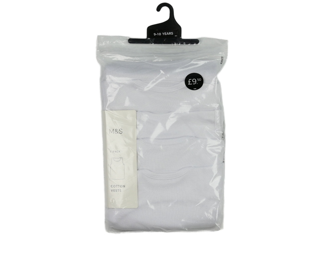 Nové bílé nátělníky 5 ks M&S