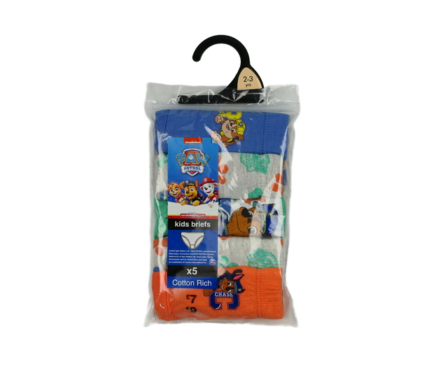 Nové slipy Tlapková Patrola 5 ks 