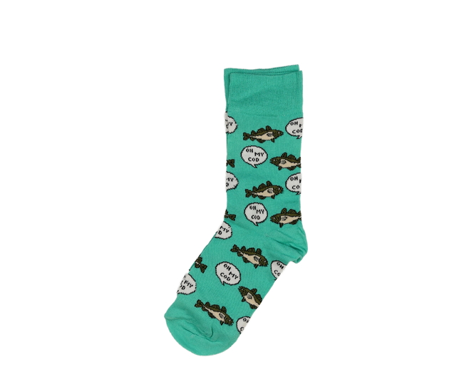 Nové tyrkysové ponožky s kaprem EUR 40-45