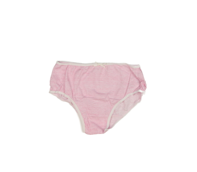 Nové bílo-růžově pruhované kalhotky