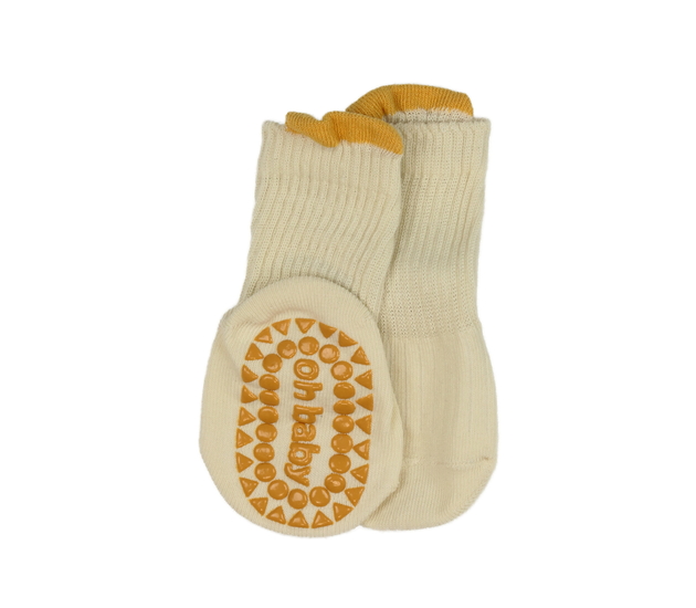 Nové hnědo-žluté ponožky 