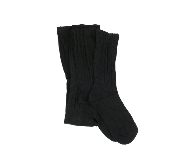 Nové černé vzorované punčocháče 