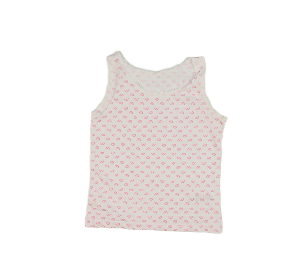 Bílá spodní košilka s duhou George