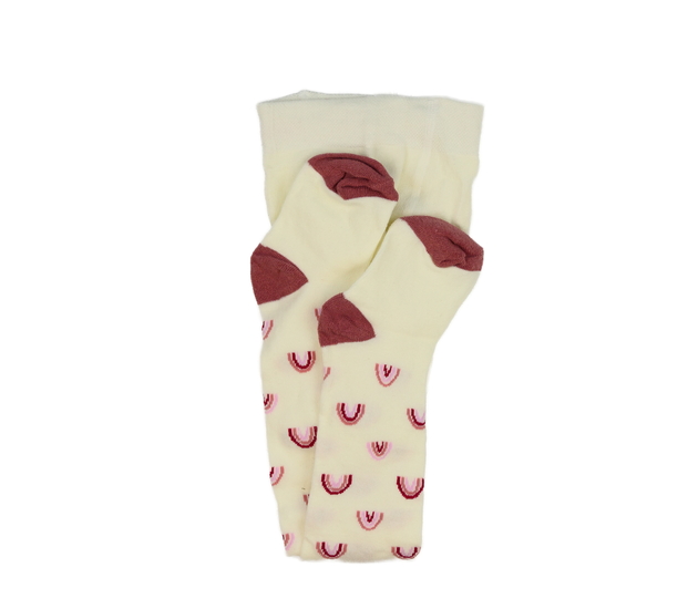 Nové krémové punčocháče s duhou 