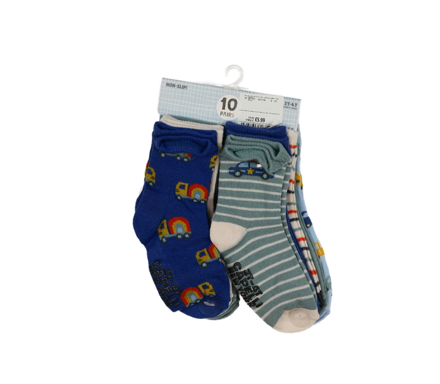 Nové protiskluzové ponožky 10 párů