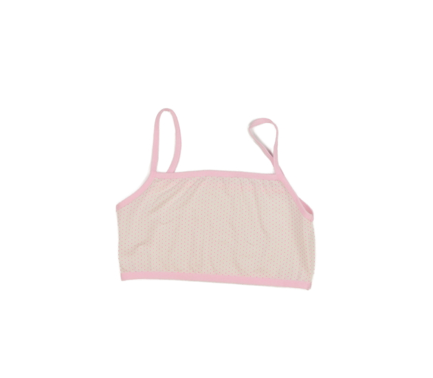 Bílo-růžová lambáda s puntíky 