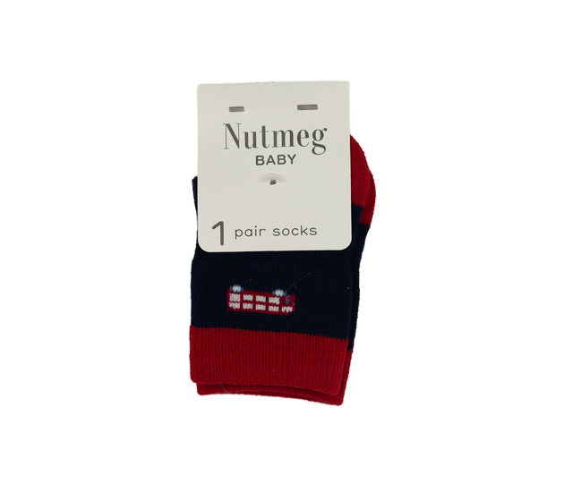 Nové modro-červené baby ponožky Nutmeg