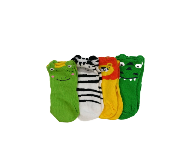 Nové zvířecí baby ponožky 4 páry 