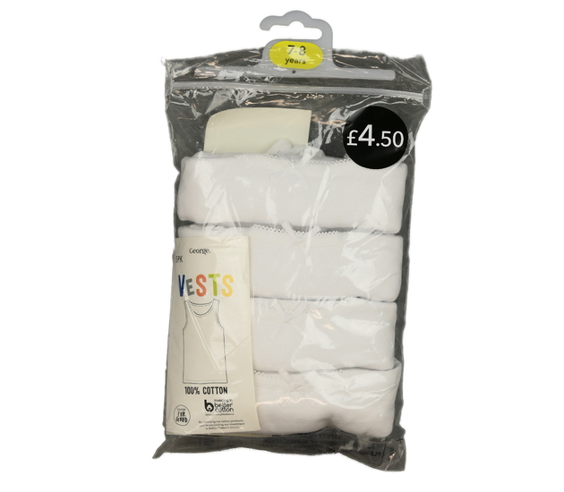 Nové bílé spodní košilky 4 ks George
