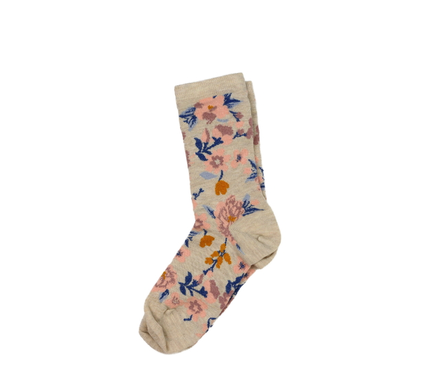Nové světlé ponožky s květinami EUR 27-30