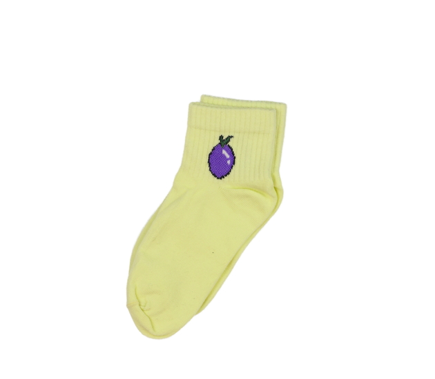 Nové žluté ponožky s ovocem EU 24-26