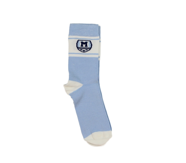 Nové modro-bílé ponožky EUR 27-30