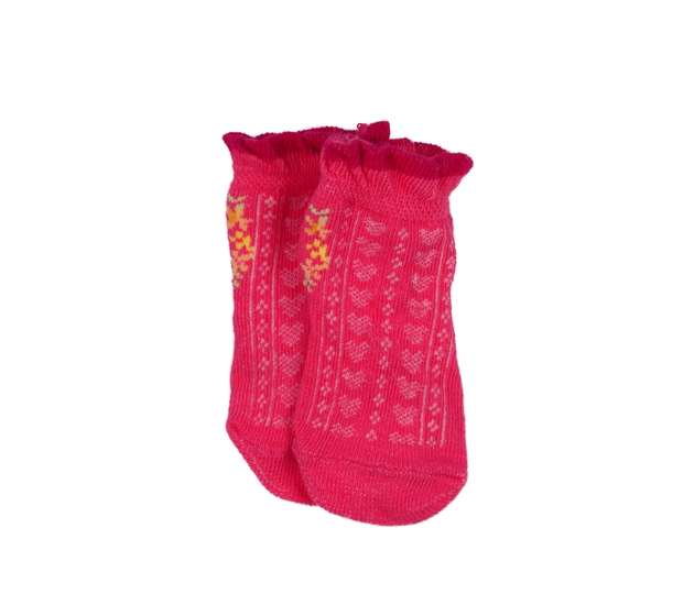 Nové růžové zdobné ponožky 