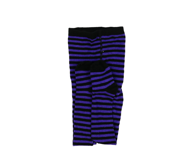 Nové černo-fialové pruhované punčocháče Primark 