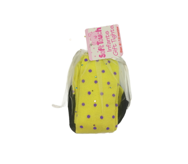 Nové žluté punčocháče v dárkovém sáčku