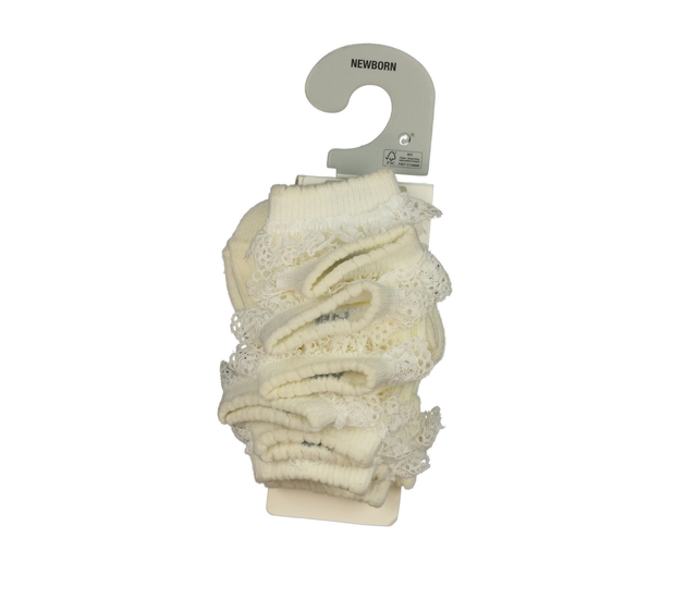 Nové krémové baby ponožky 5 párů Primark