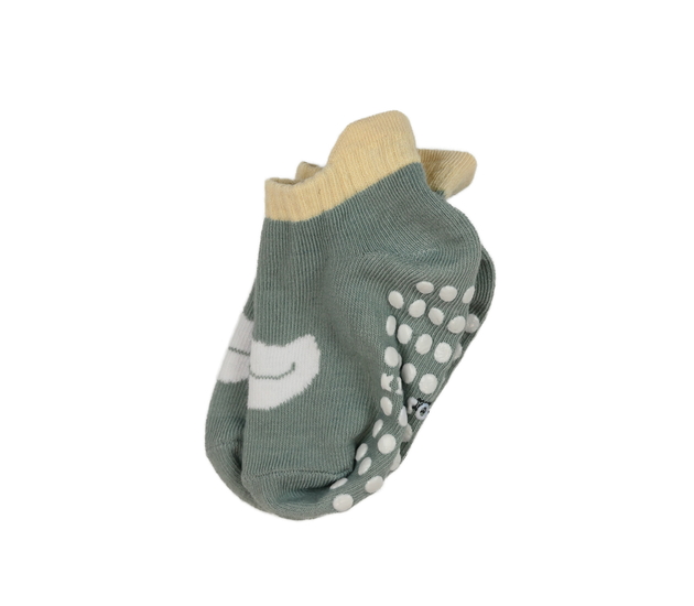 Nové modré protiskluzové ponožky s ptáčkem 