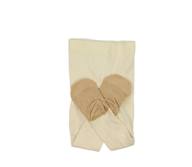 Nové krémovo-zlaté punčocháče 