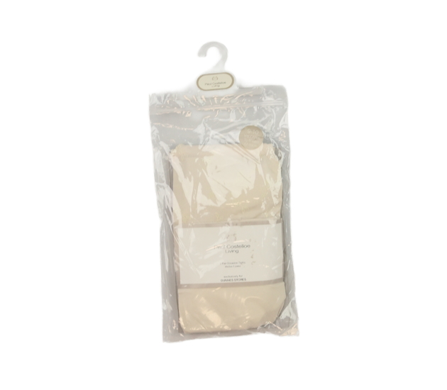 Nové krémové silonky s květinami 