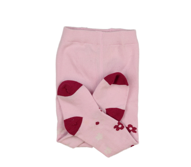 Nové růžové květinové punčocháče 