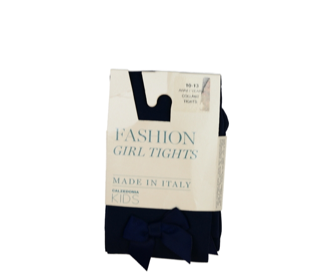 Nové tmavě modré silonky s mašlí 